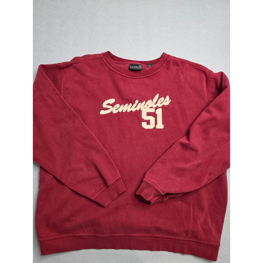 Jones & Mitchell Florida State Seminoles Football Sweatshirt Men's 2XL Maroon